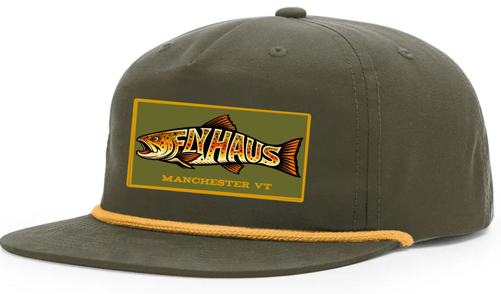 FLY HAUS - Brown Trout  Rope Hat (Loden)