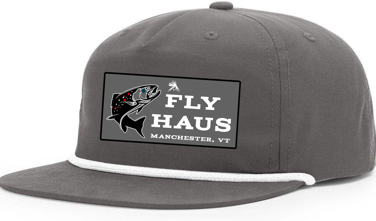 FLY HAUS - Trout  Logo Rope Hat (Grey)