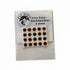 Croc Eyes - Gold/Red/Black 6mm