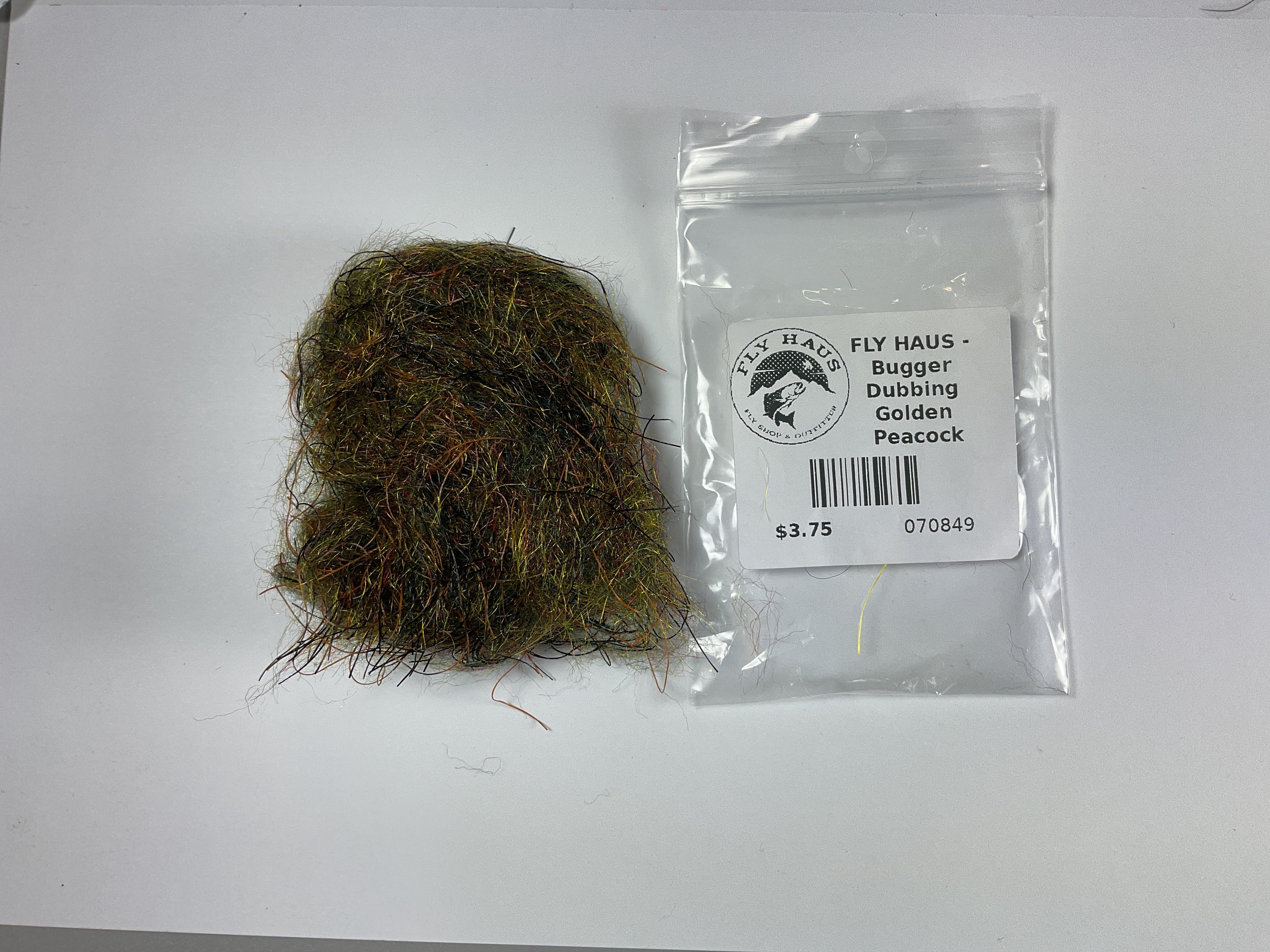 FLY HAUS - Bugger Dubbing Golden Peacock