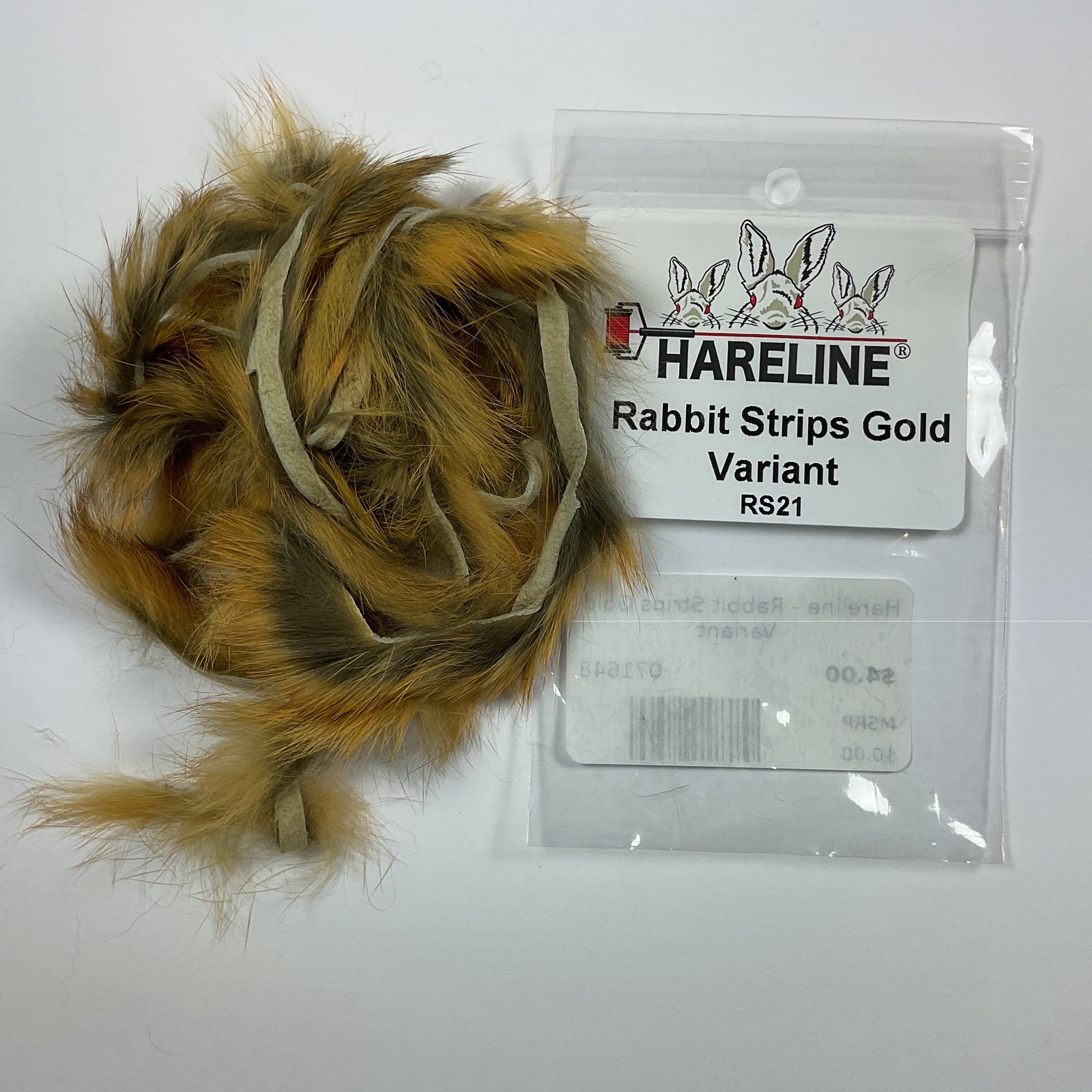 Hareline - Rabbit Strips Gold Variant