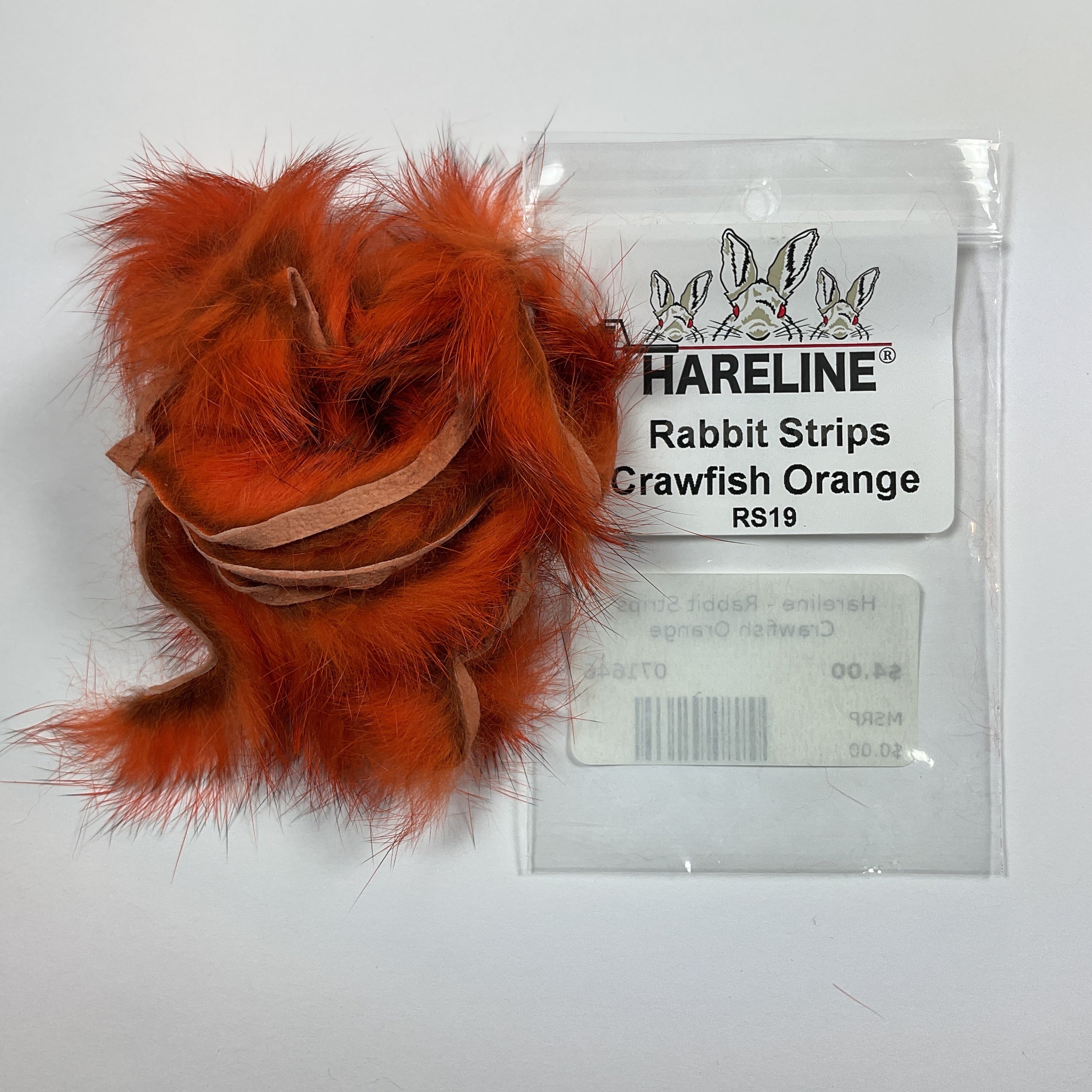 Hareline - Rabbit Strips Crawfish Orange