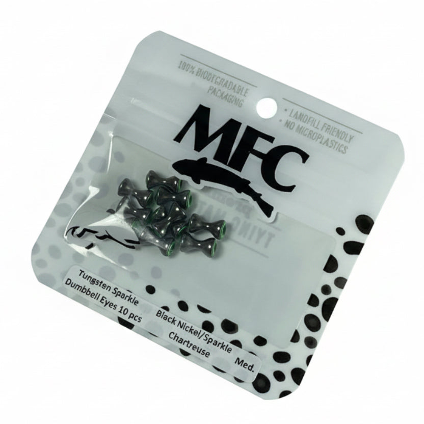 MFC - Tungsten Sparkle Dumbbell Eyes Black Nickel/Sparkle/Chartreuse - Medium