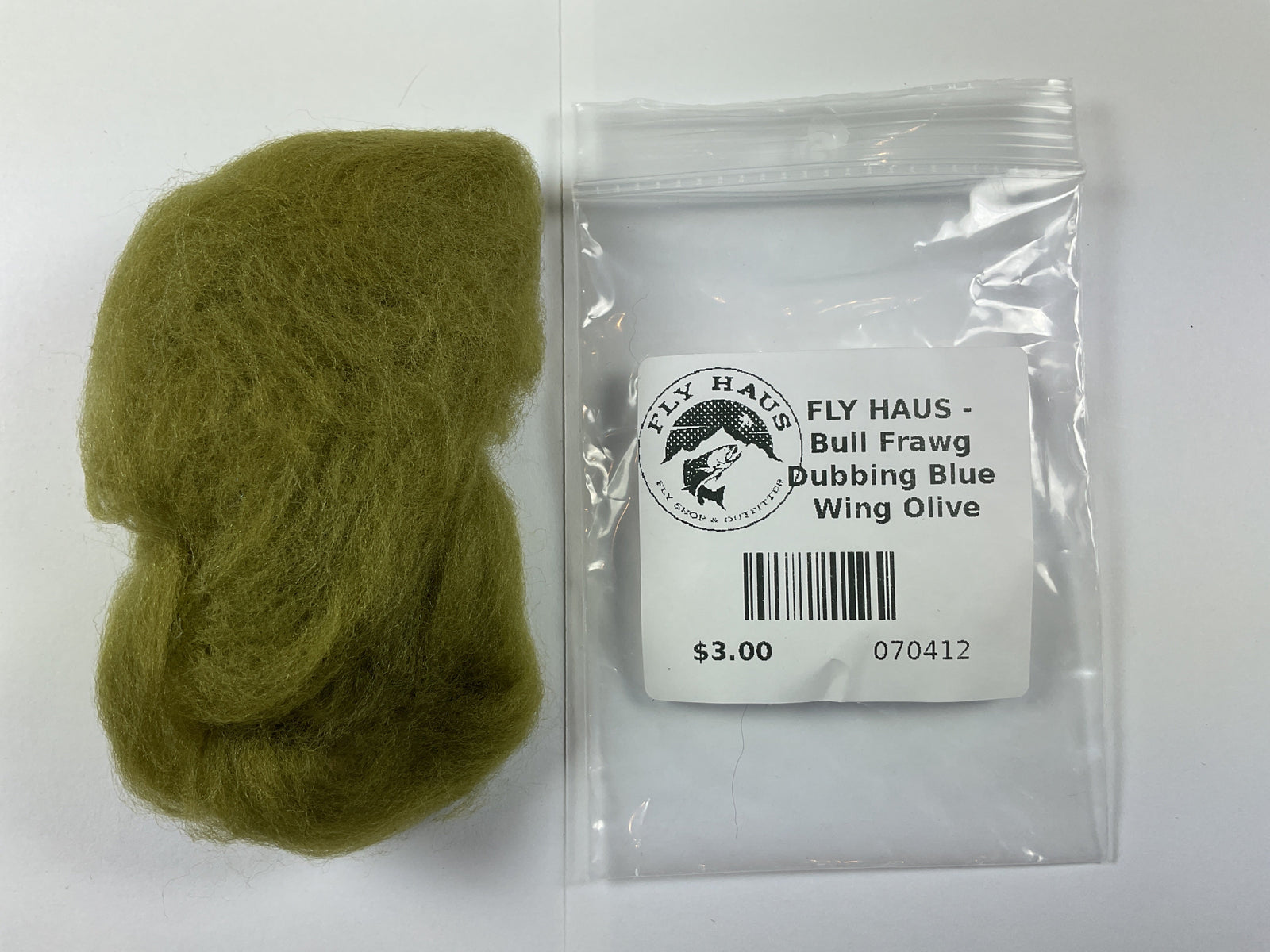 FLY HAUS - Bull Frawg Dubbing Blue Wing Olive