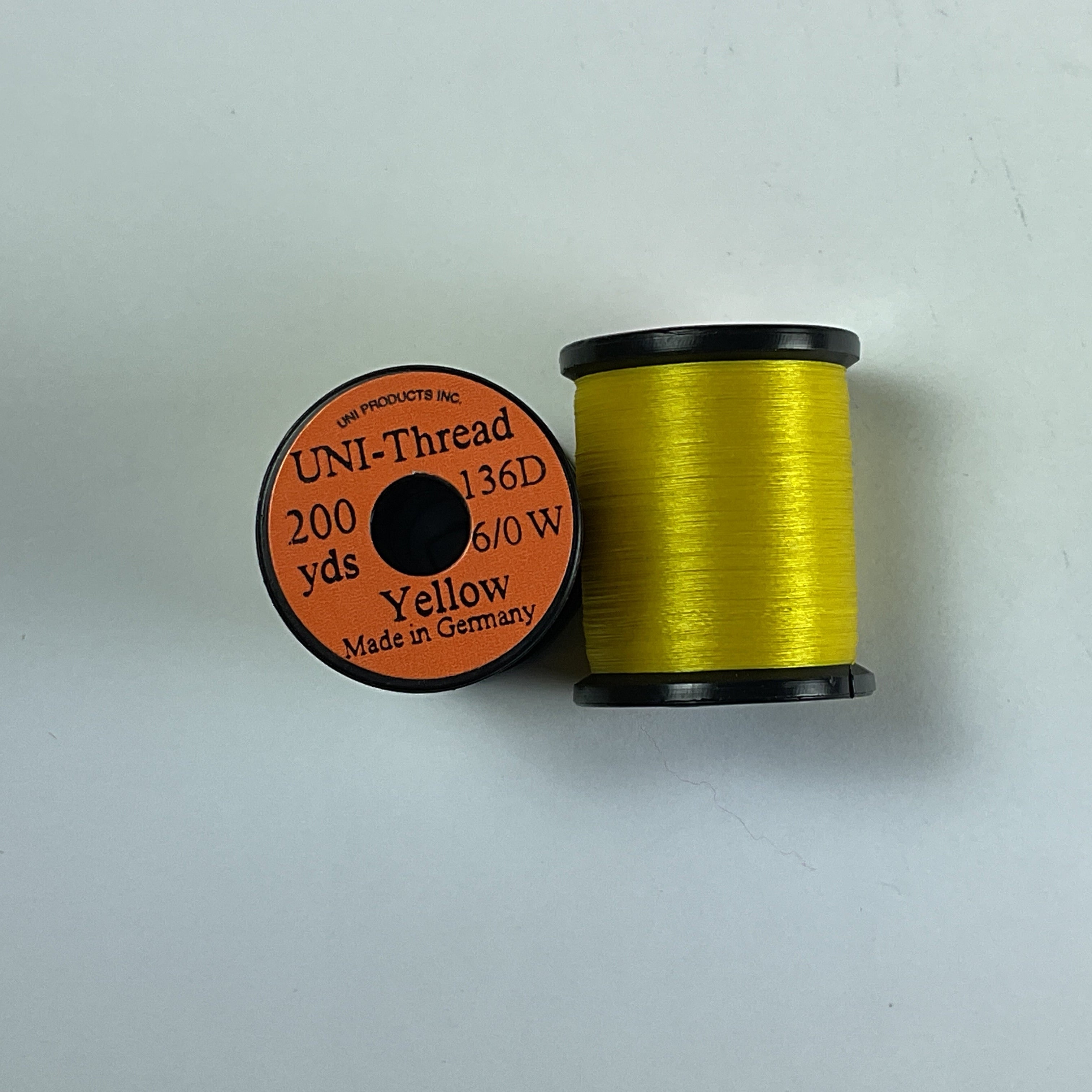 Uni 6/0 Waxed Thread Yellow #383