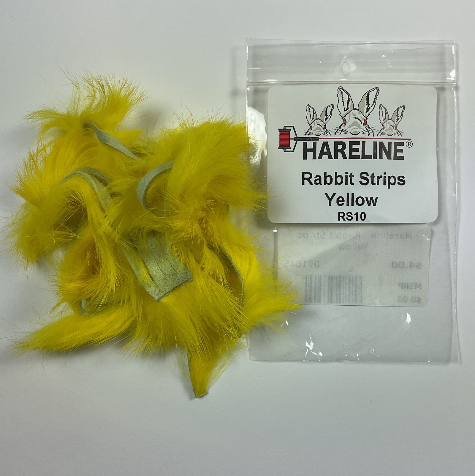 Hareline - Rabbit Strips Yellow