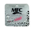 MFC - Slotted Tungsten Beads Mottled Matte Light Pink 2.4mm
