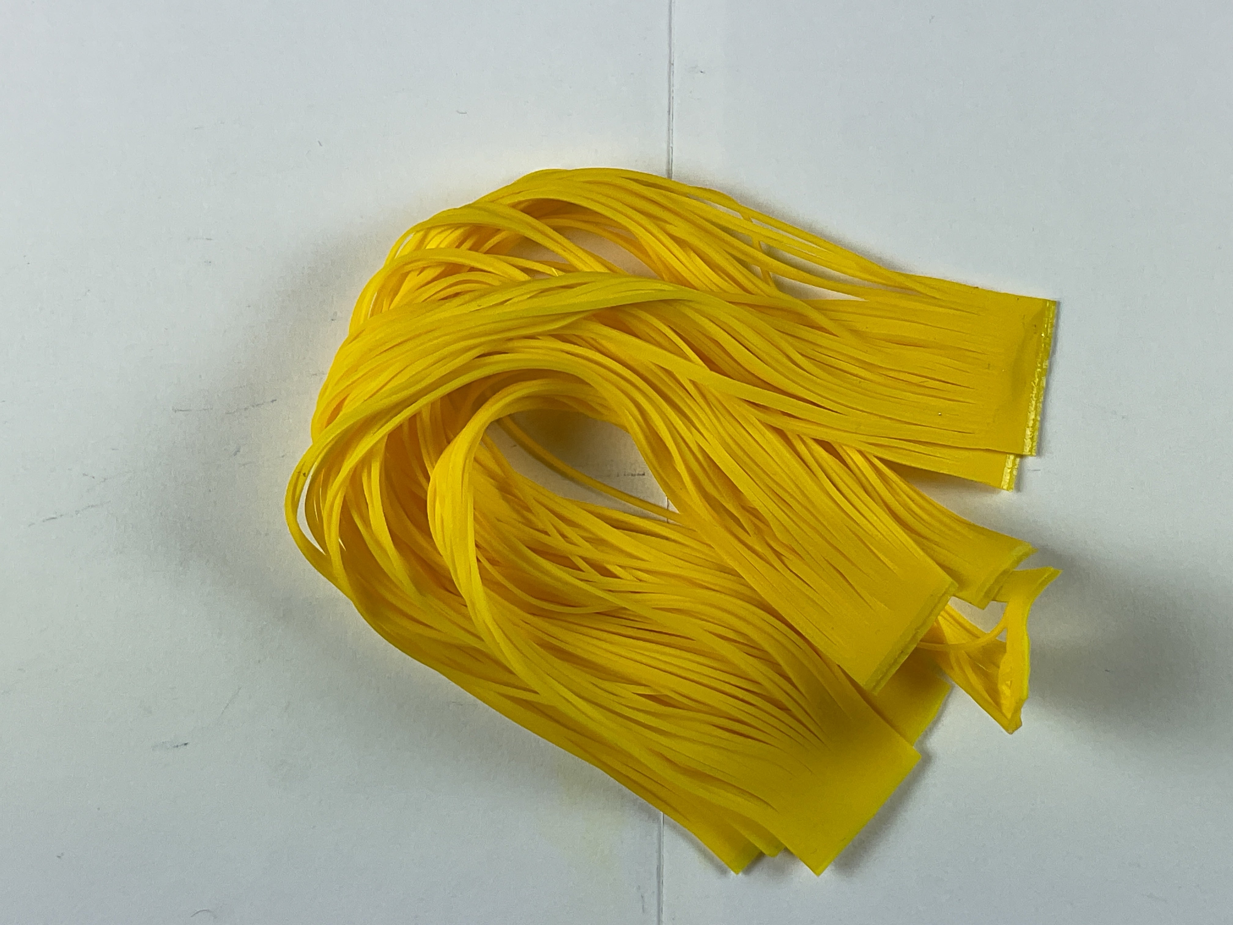 Silicone Flutter Legs - Hot Yellow
