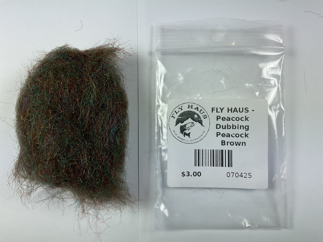 FLY HAUS - Peacock Dubbing Peacock Brown