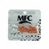 MFC - Slotted Tungsten Beads Mottled Matte Light Orange 4.6mm