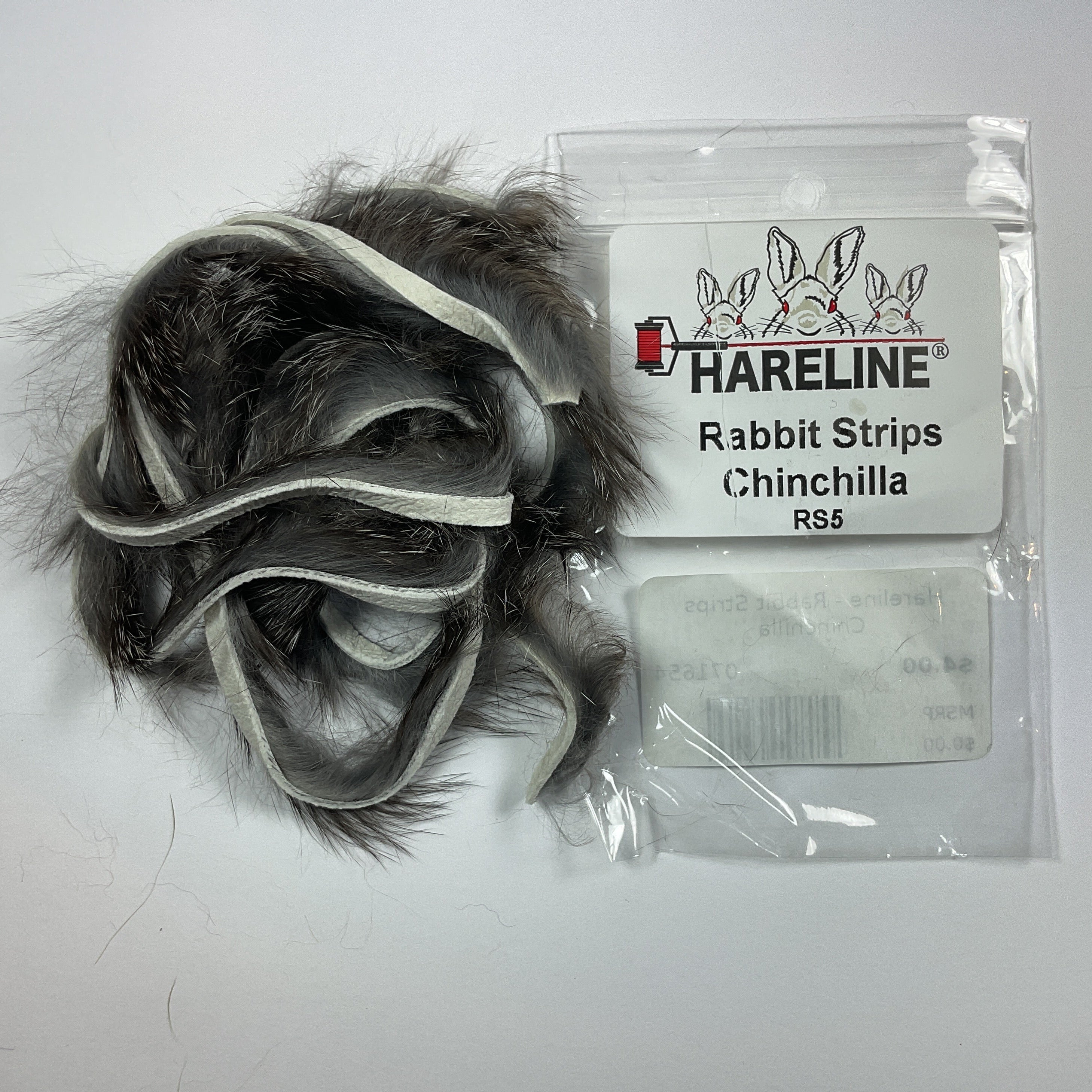 Hareline - Rabbit Strips Chinchilla