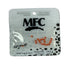 MFC - Slotted Tungsten Beads Mottled Matte Light Orange 2.4mm