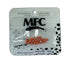MFC - Slotted Tungsten Beads Mottled Matte Light Orange 3.3mm