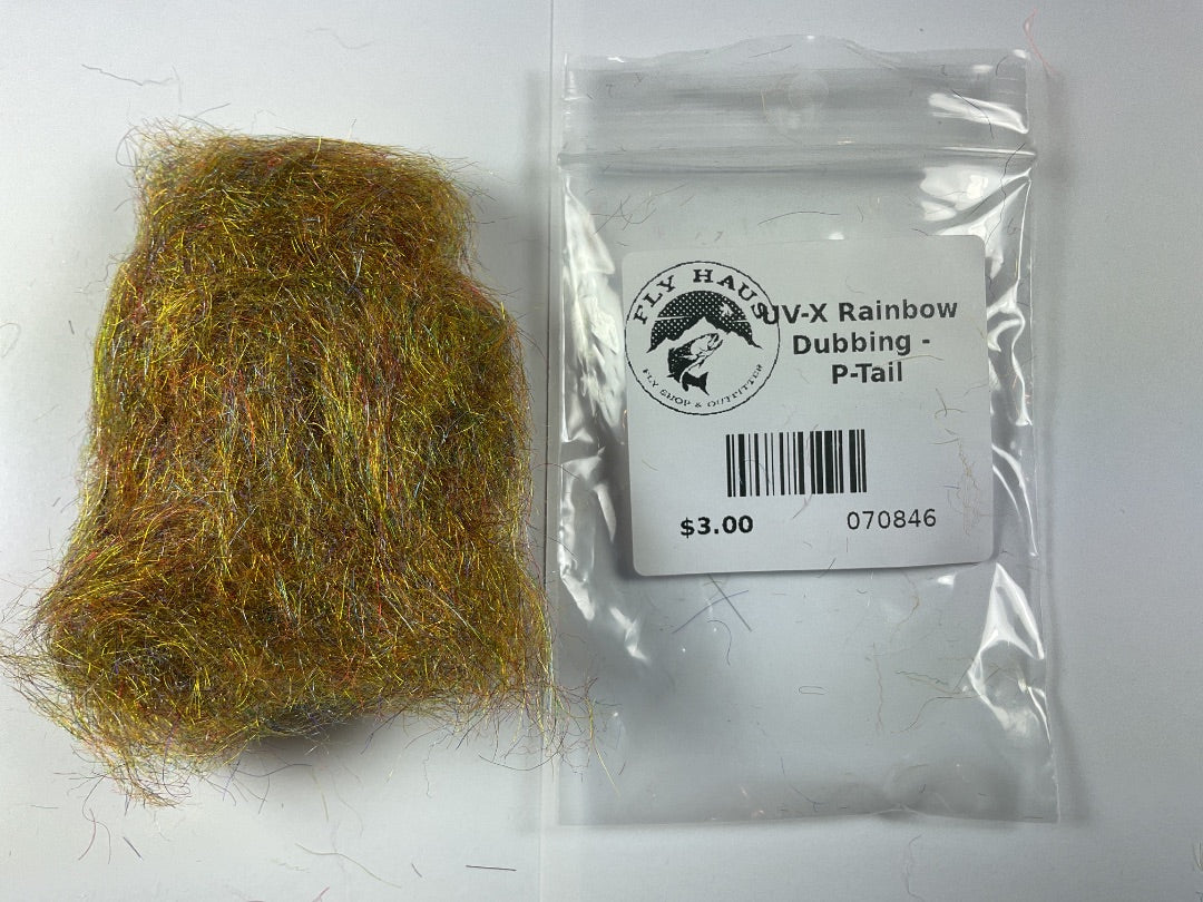 FLY HAUS - UV-X Rainbow Dubbing - P-Tail