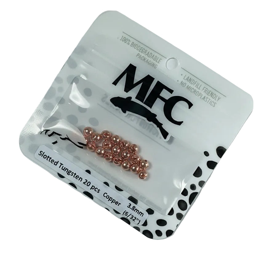 MFC - Slotted Tungsten Beads Copper 3.8mm (5/32)