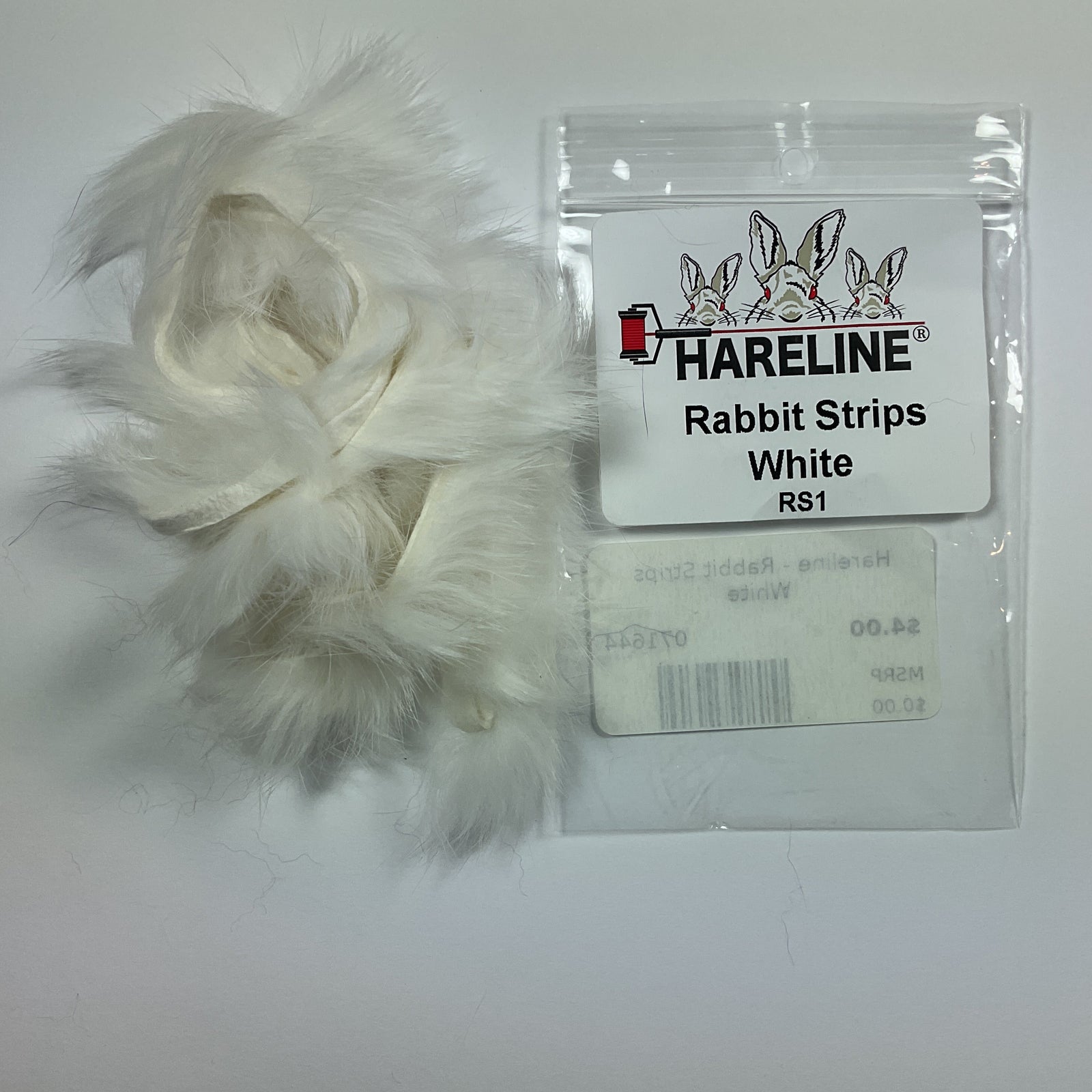 Hareline - Rabbit Strips White