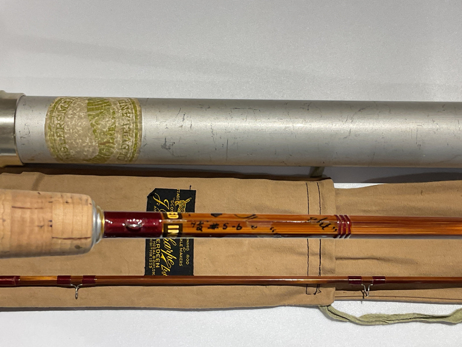 JS Sharpe of Aberdeen - Bamboo Scottie Featherweight 9' 2/1  5/6wt Fly Rod