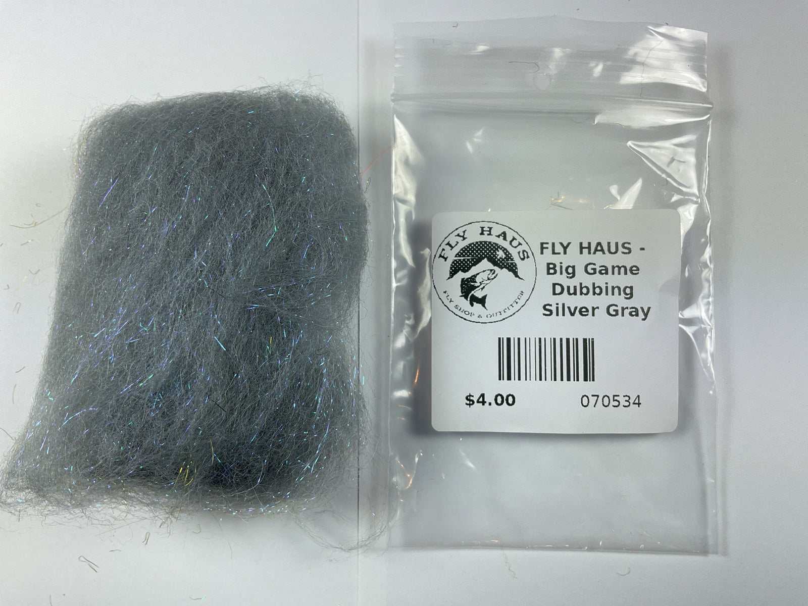 FLY HAUS - Big Game Dubbing Silver Gray