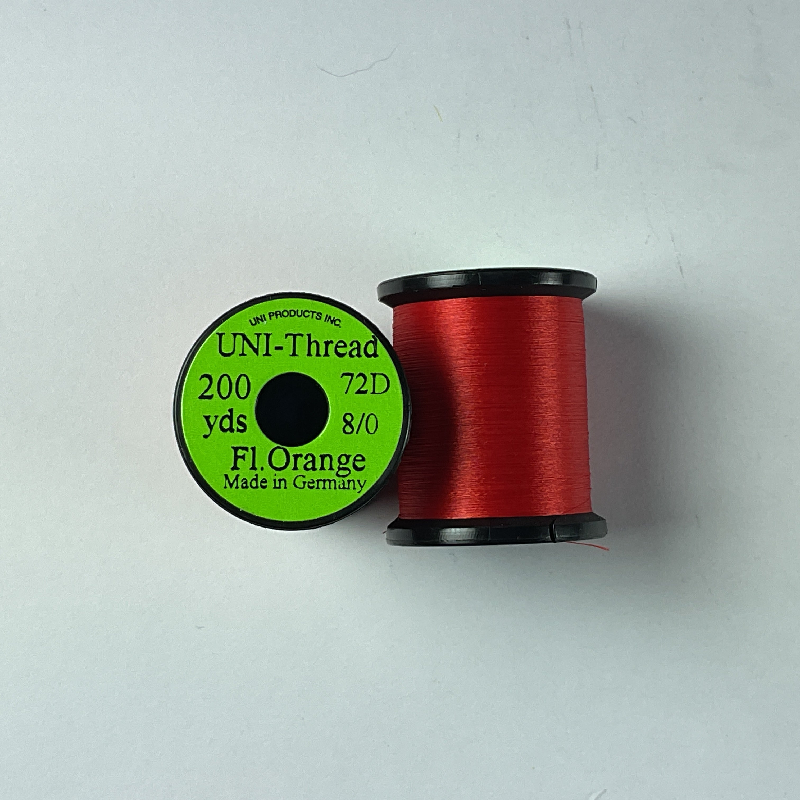 Uni 8/0 Waxed Thread Fluorescent Orange #137