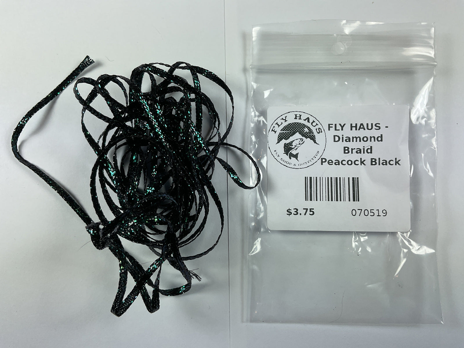 FLY HAUS - Diamond Braid Peacock Black