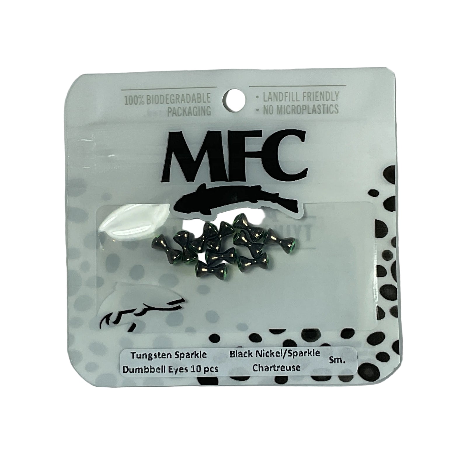 MFC - Tungsten Sparkle Dumbbell Eyes Black Nickel/Sparkle/Chartreuse - Small