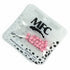 MFC - Slotted Tungsten Beads Mottled Matte Light Pink 4.6mm
