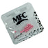 MFC - Slotted Tungsten Beads Mottled Matte Light Pink 3.3mm (1/8)