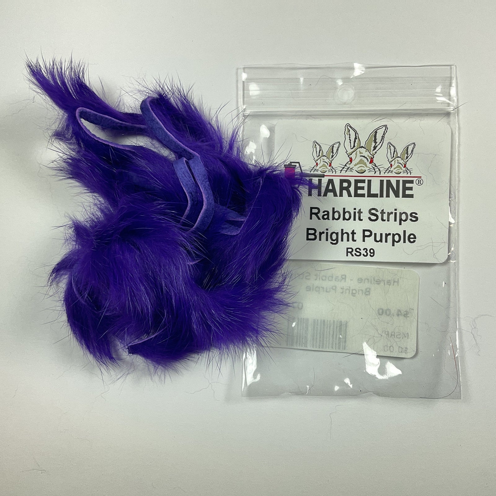 Hareline - Rabbit Strips Bright Purple