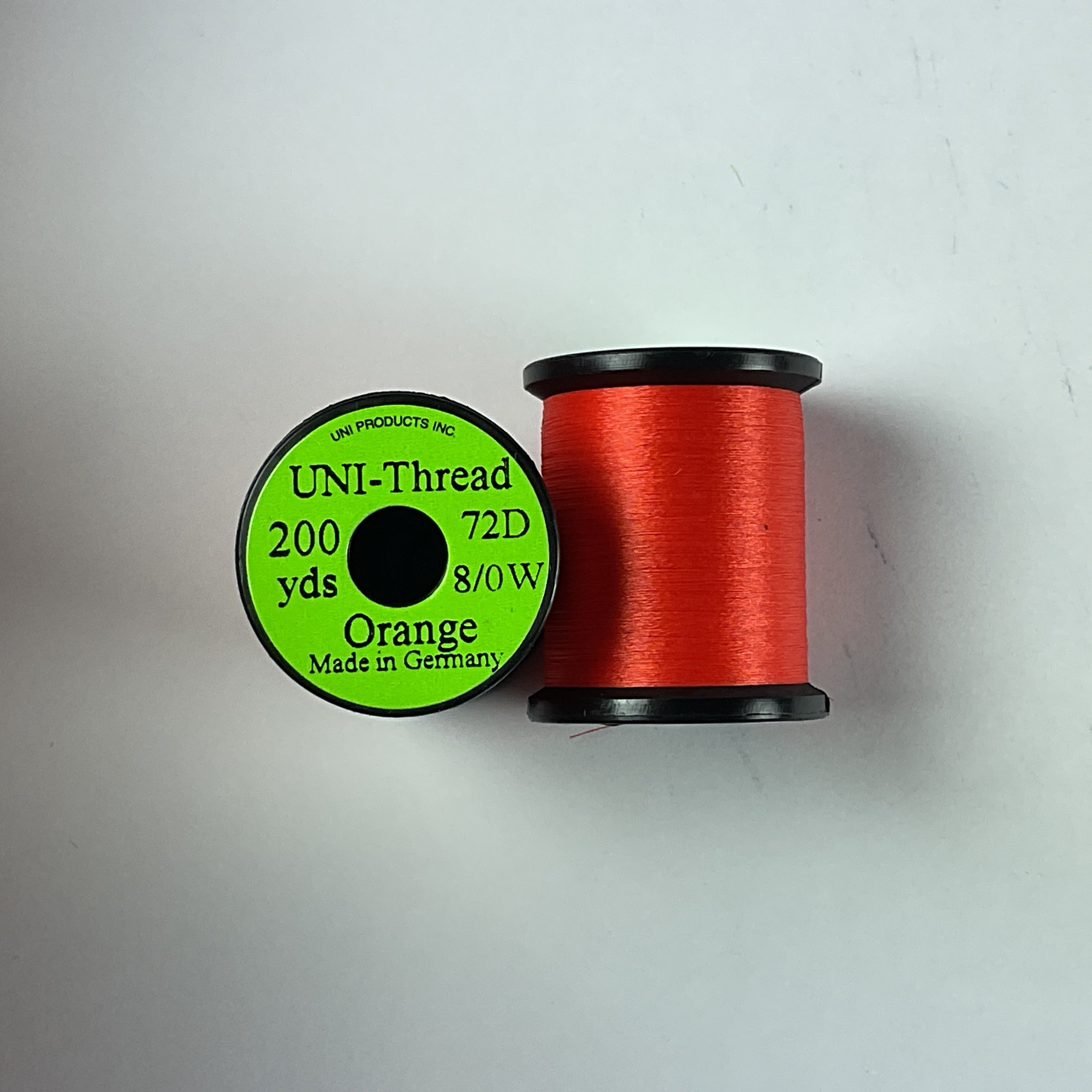 Uni 8/0 Waxed Midge Thread Orange #271