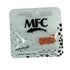 MFC - Slotted Tungsten Beads Mottled Matte Light Orange 2.8mm