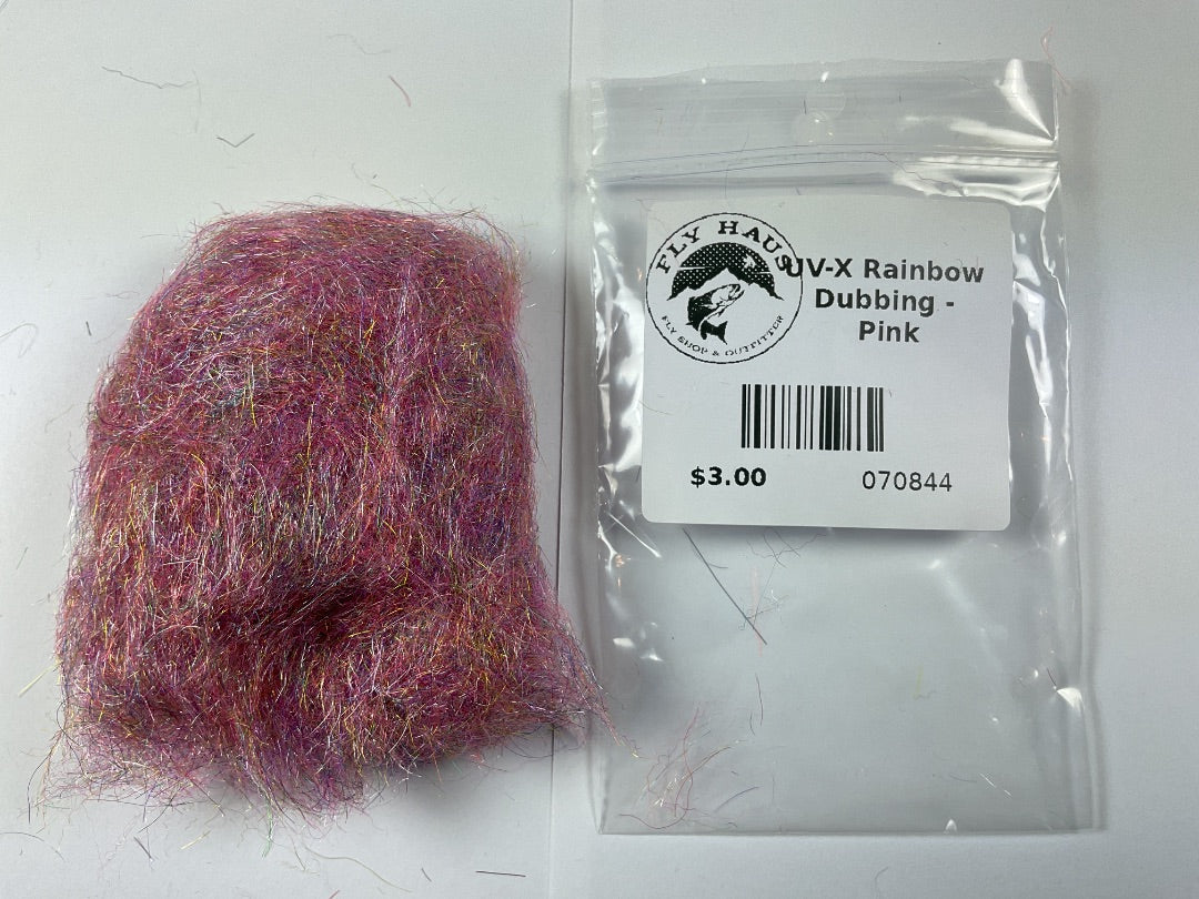 FLY HAUS - UV-X Rainbow Dubbing - Pink