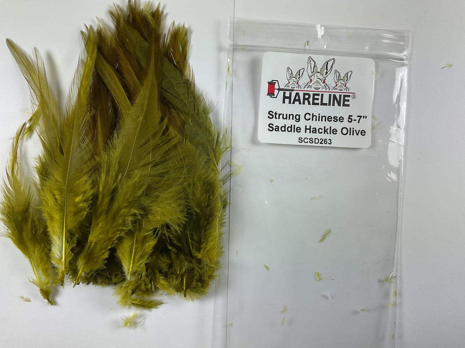 Strung Chinese 5-7 inch Saddle Olive #263