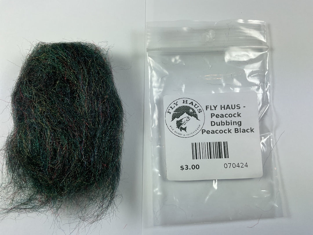 FLY HAUS - Peacock Dubbing Peacock Black