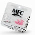 MFC - Slotted Tungsten Beads Mottled Matte Light Pink 2.8mm