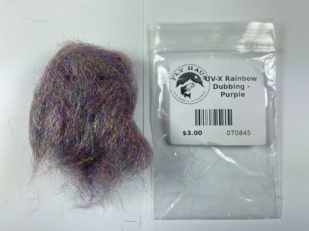 FLY HAUS - UV-X Rainbow Dubbing - Purple