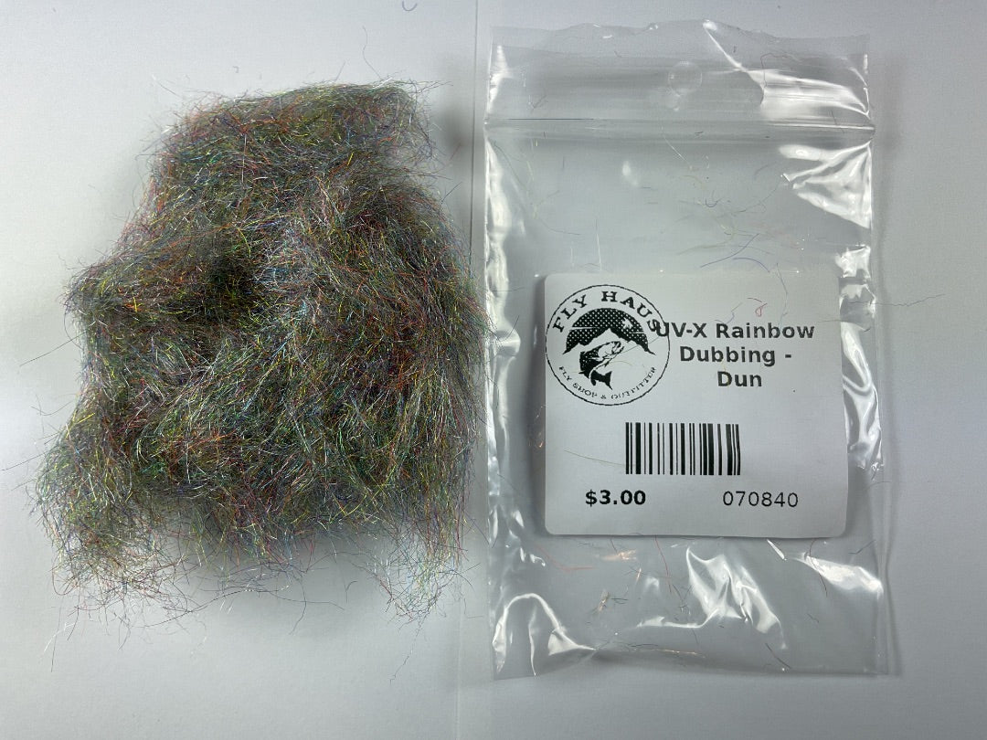 FLY HAUS - UV-X Rainbow Dubbing - Dun