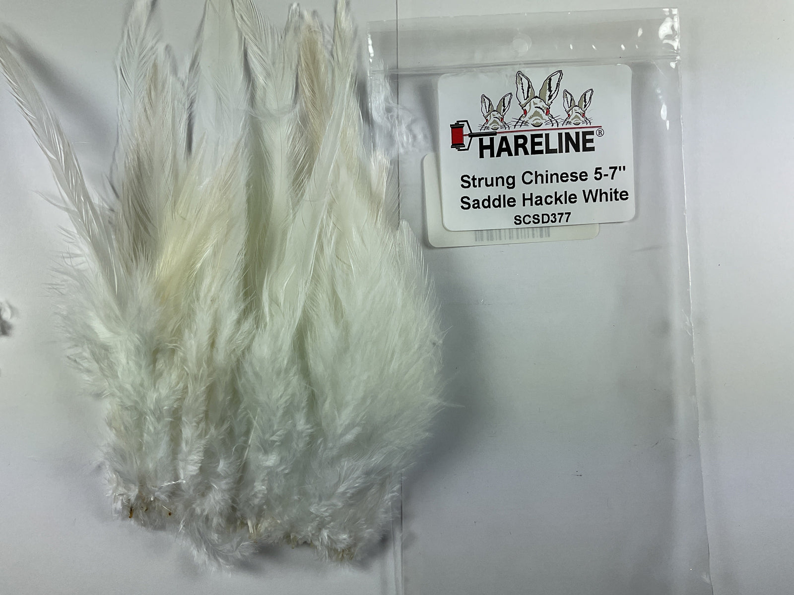 Strung Chinese 5-7 inch Saddle White #377