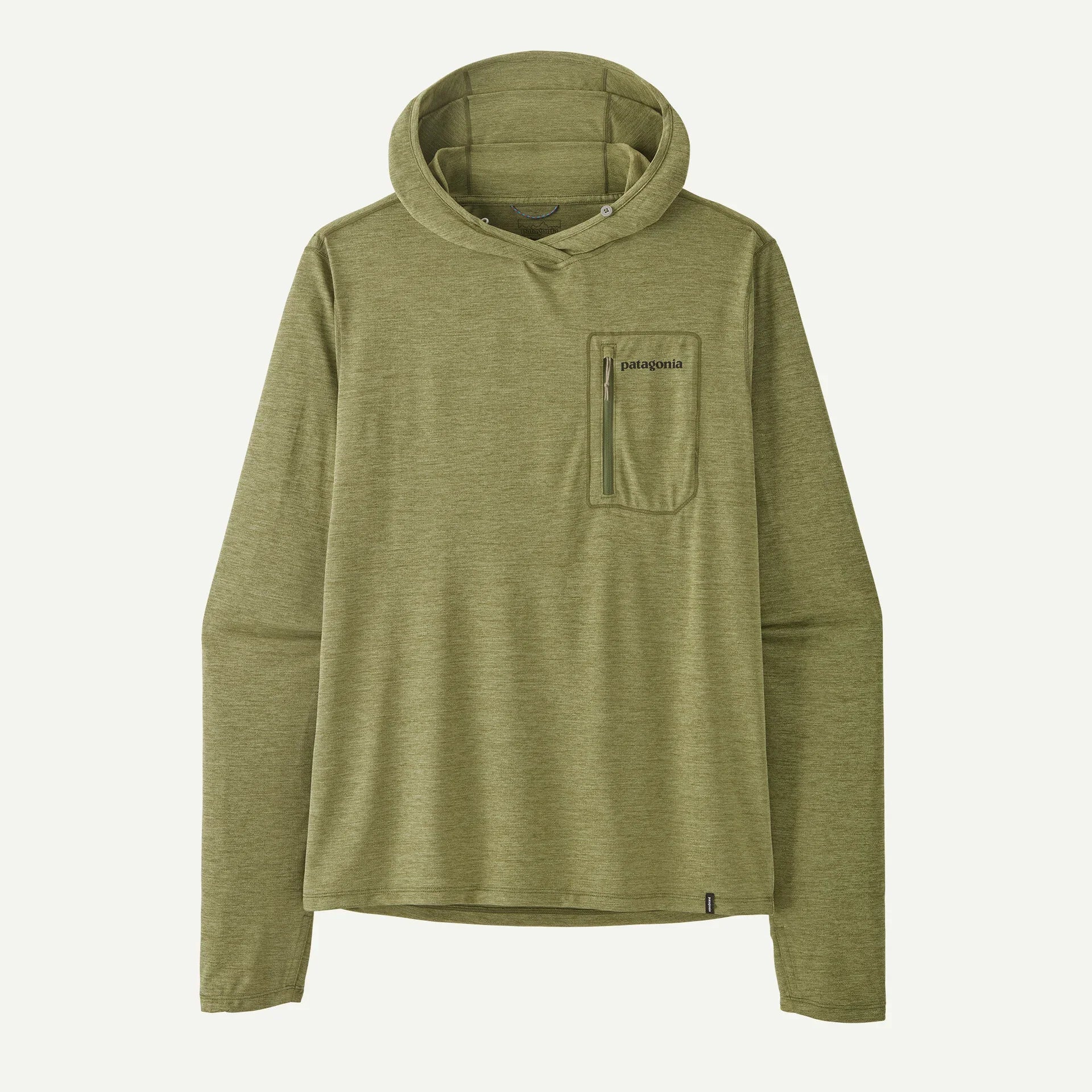 Patagonia - M's Cap Cool Sun Hoody - Fitz Roy Trout - Caper Green
