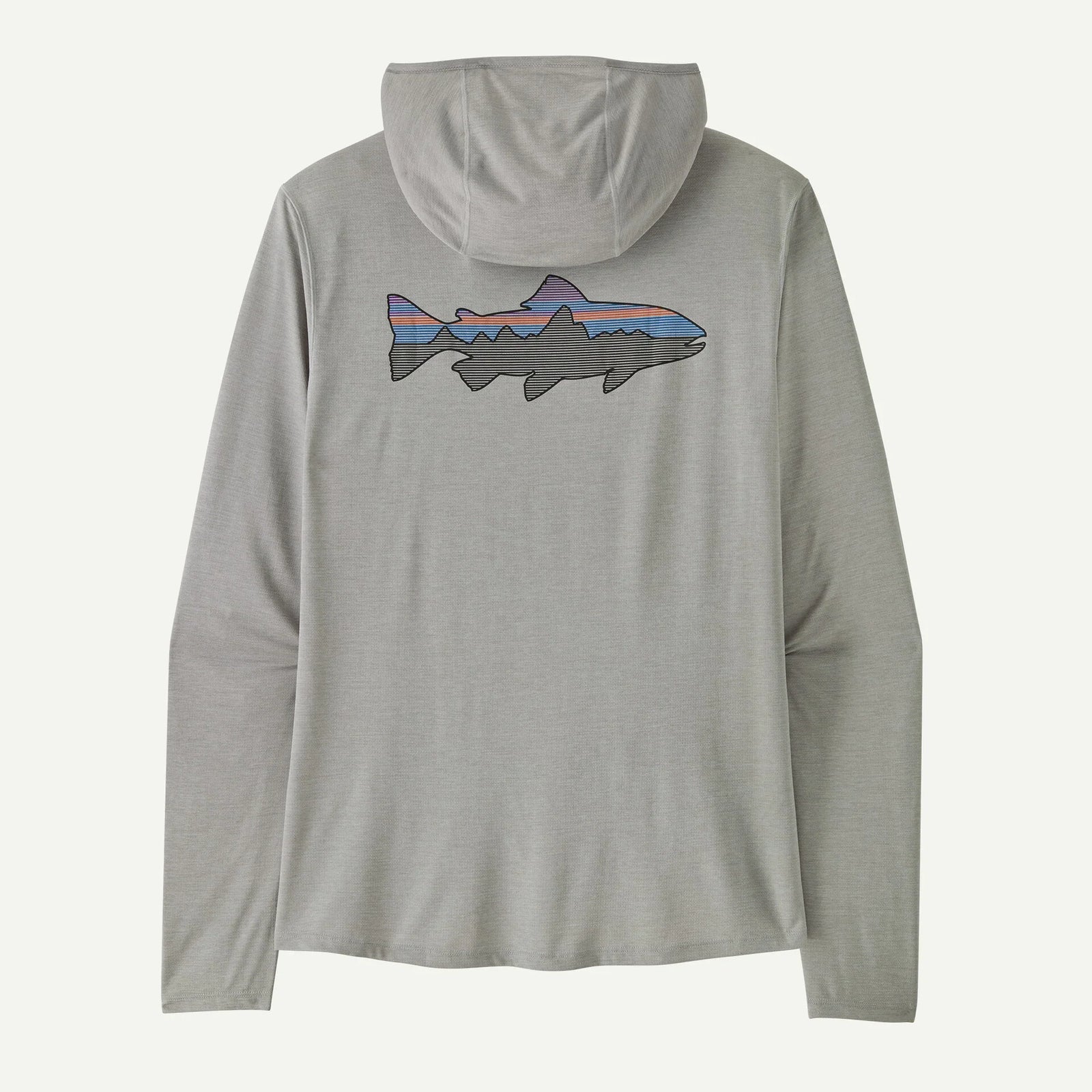Patagonia - M's Cap Cool Sun Hoody - Fitz Roy Trout - Crisp Grey