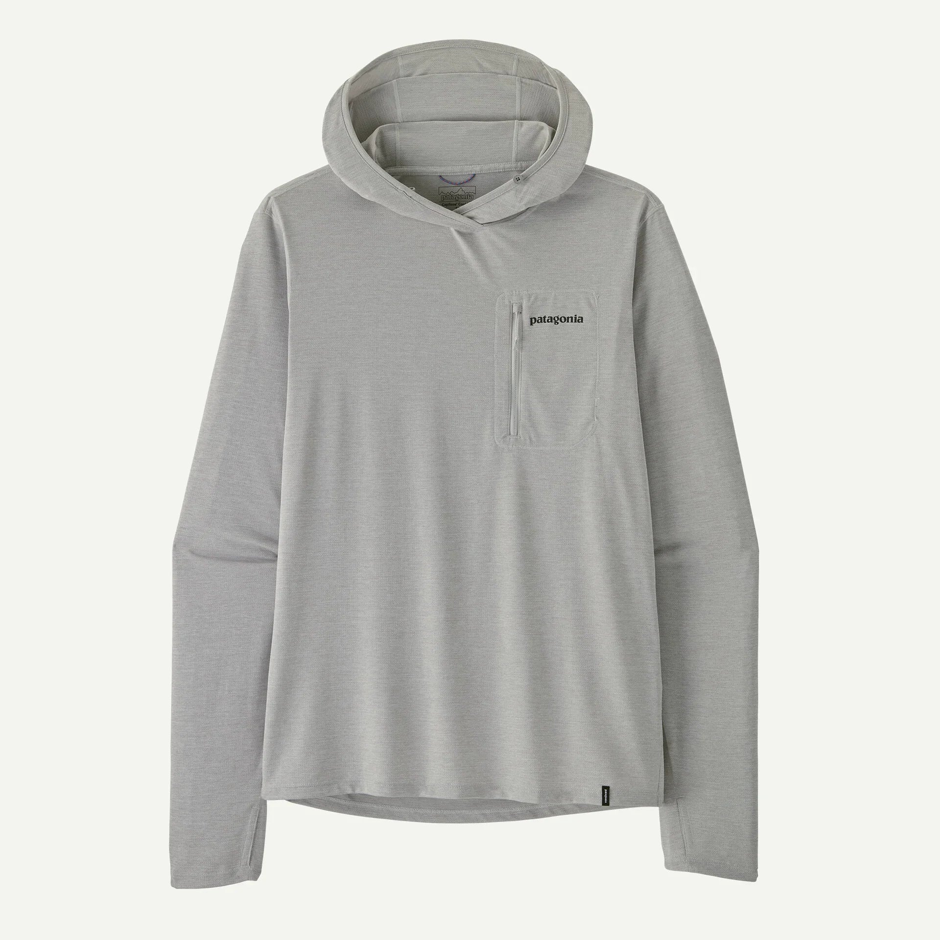 Patagonia - M's Cap Cool Sun Hoody - Fitz Roy Trout - Crisp Grey