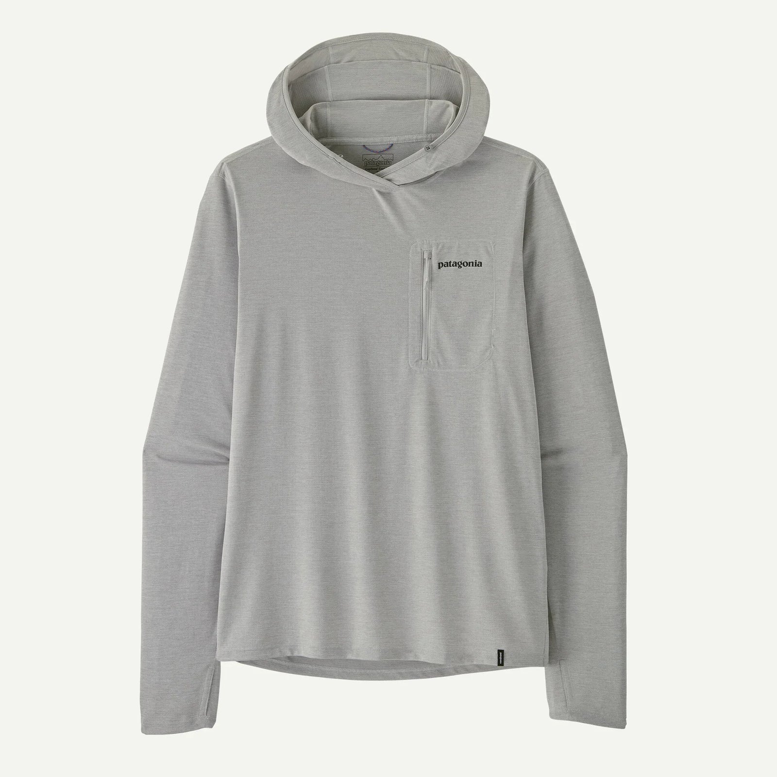Patagonia - M's Cap Cool Sun Hoody - Fitz Roy Trout - Crisp Grey