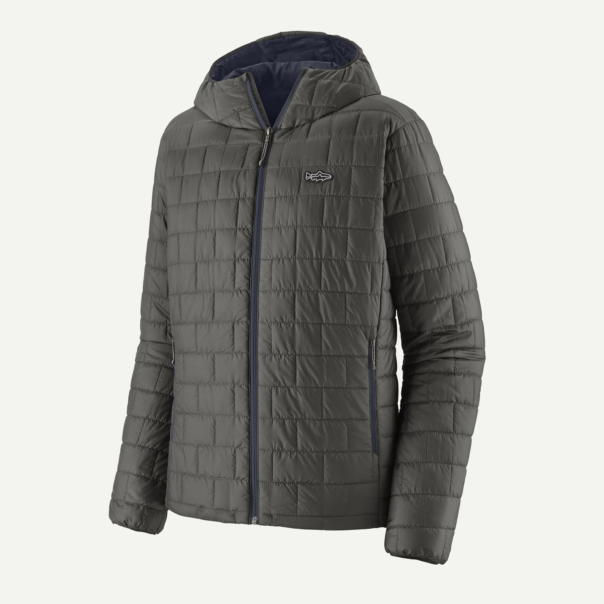 Patagonia - M's Nano Puff Fitz Roy Trout Hoody - Forge Grey