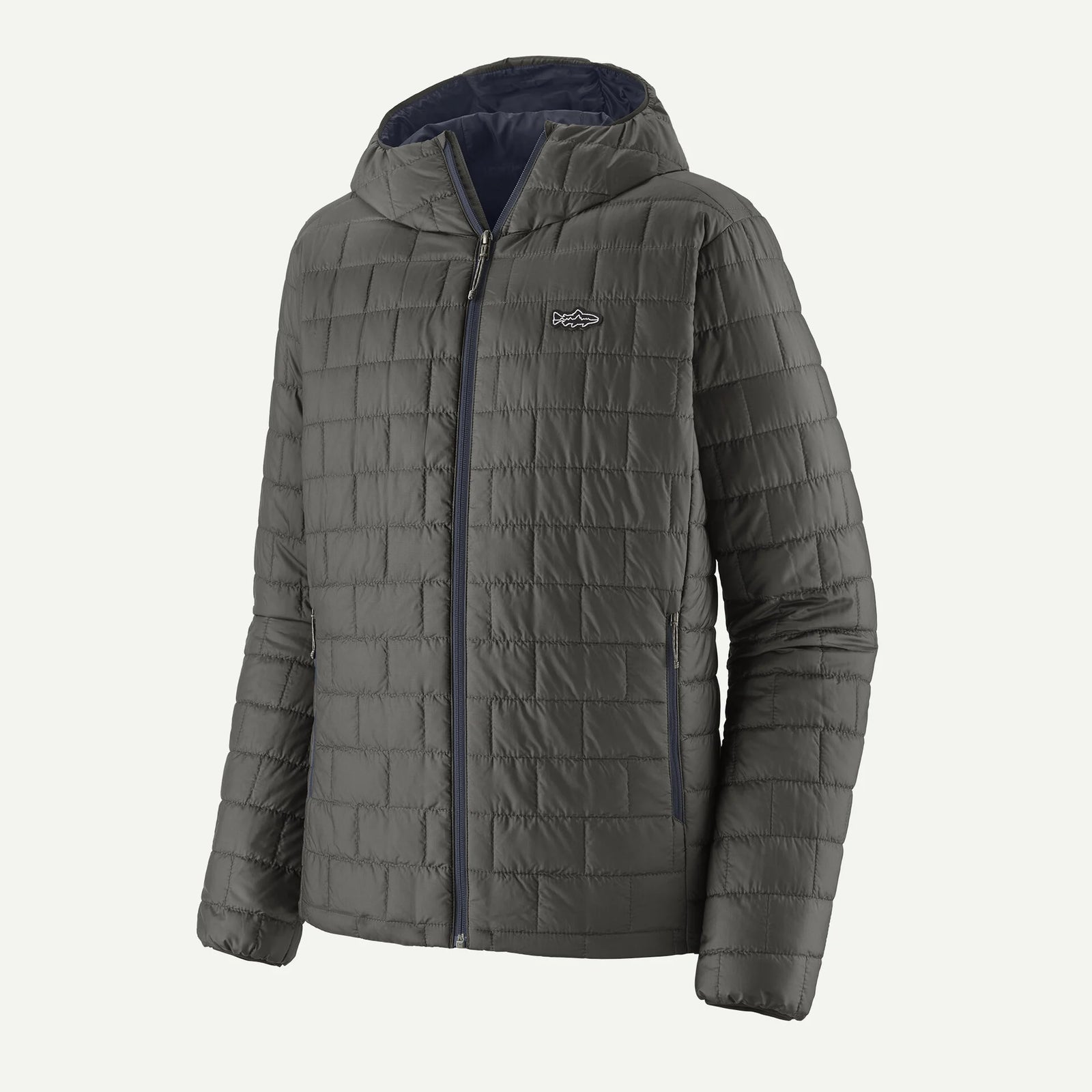 Patagonia - M's Nano Puff Fitz Roy Trout Hoody - Forge Grey