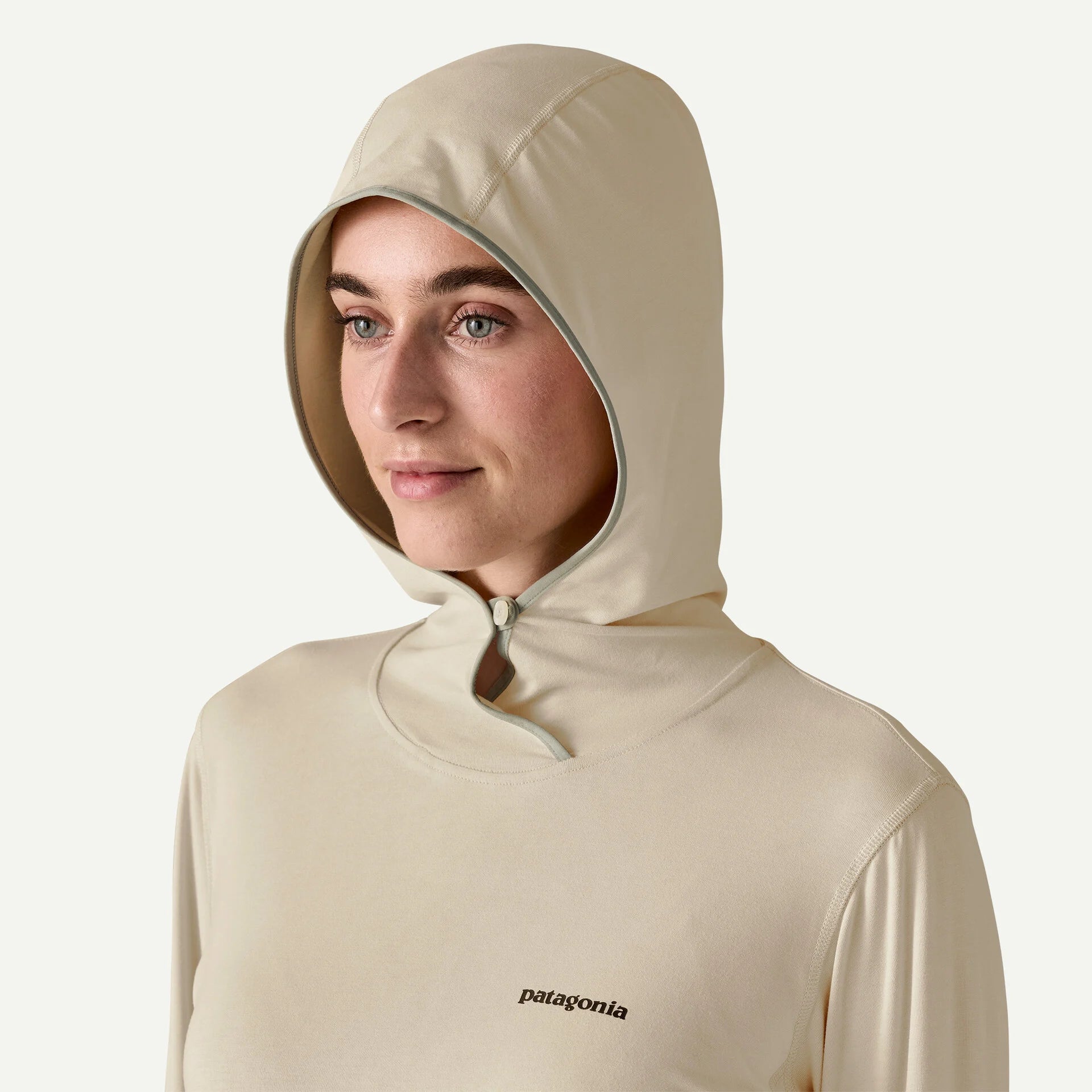 Patagonia - W's Tropic Comfort Natural Hoody Fitz Roy Tarpon - Beeswax Tan
