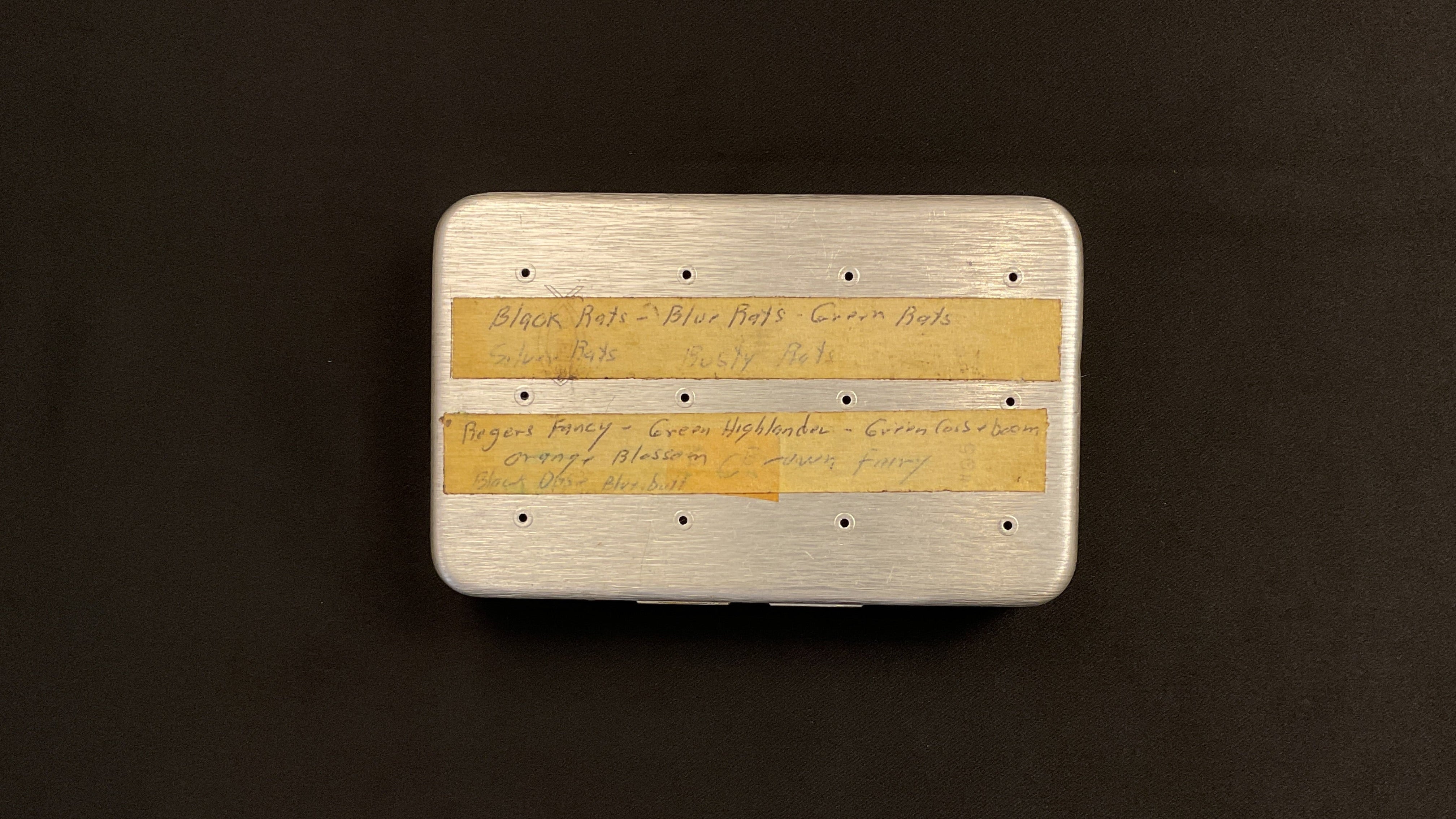 Perrine - #95 Vintage Fly Box & Salmon Flies