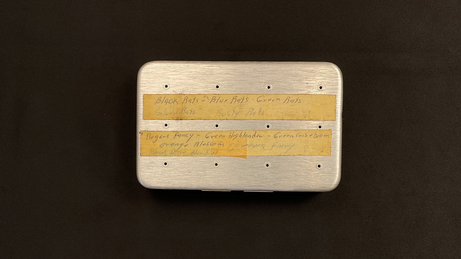Perrine - #95 Vintage Fly Box & Salmon Flies