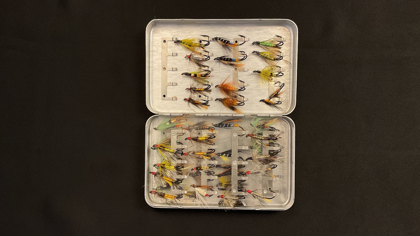 Perrine - #95 Vintage Fly Box & Salmon Flies