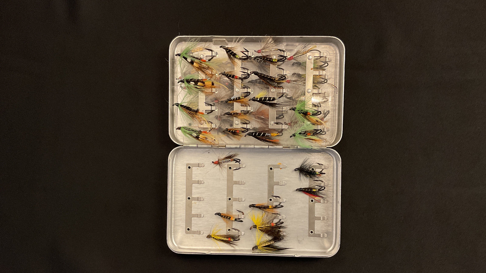 Perrine - #95 Vintage Fly Box & Salmon Flies